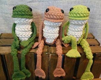 Wheat Stitch Crochet Frog Pattern Amigurumi Frog PDF