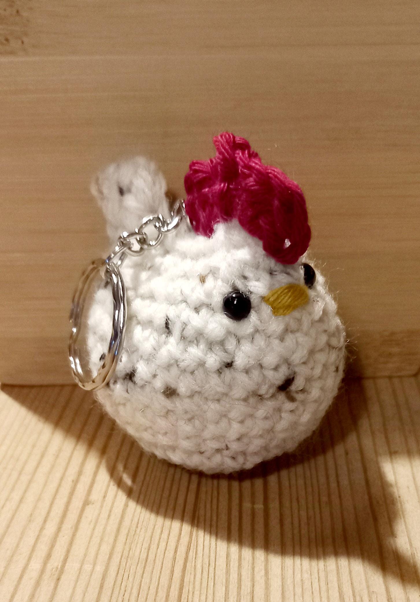 No-Sew Chicken Keychain Crochet Pattern | Amigurumi PDF Tutorial | Easy Beginner-Friendly DIY Keychain Pattern
