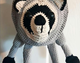Jimothy racoon crochet bag pattern only u.s terms english