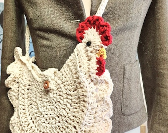 Crochet Chicken Purse Etsy