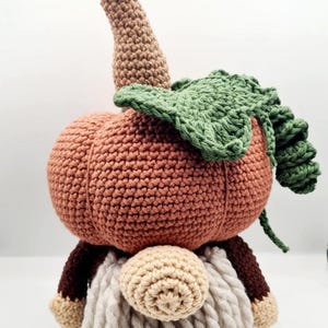 Pumpkin Gnome Crochet Pattern | Fall Gonk PDF in U.S. Terms