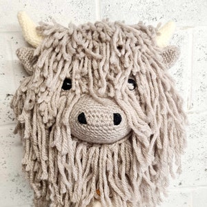 Highland cow crochet pattern only. U.S