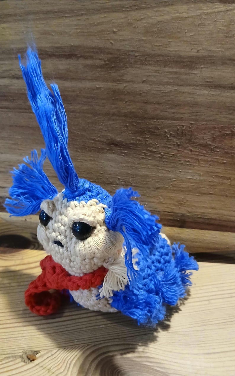 Labyrinth Worm Crochet Pattern | Movie Inspired Amigurumi | No Sew Crochet Pattern | Digital PDF image 4