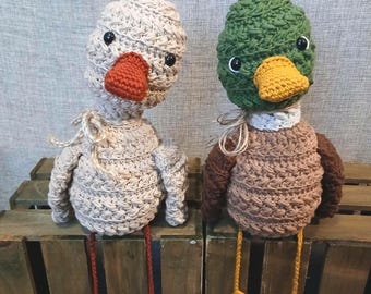 Crochet Wheat Stitch Duck Pattern – PDF Amigurumi Duck Tutorial – Instant Download