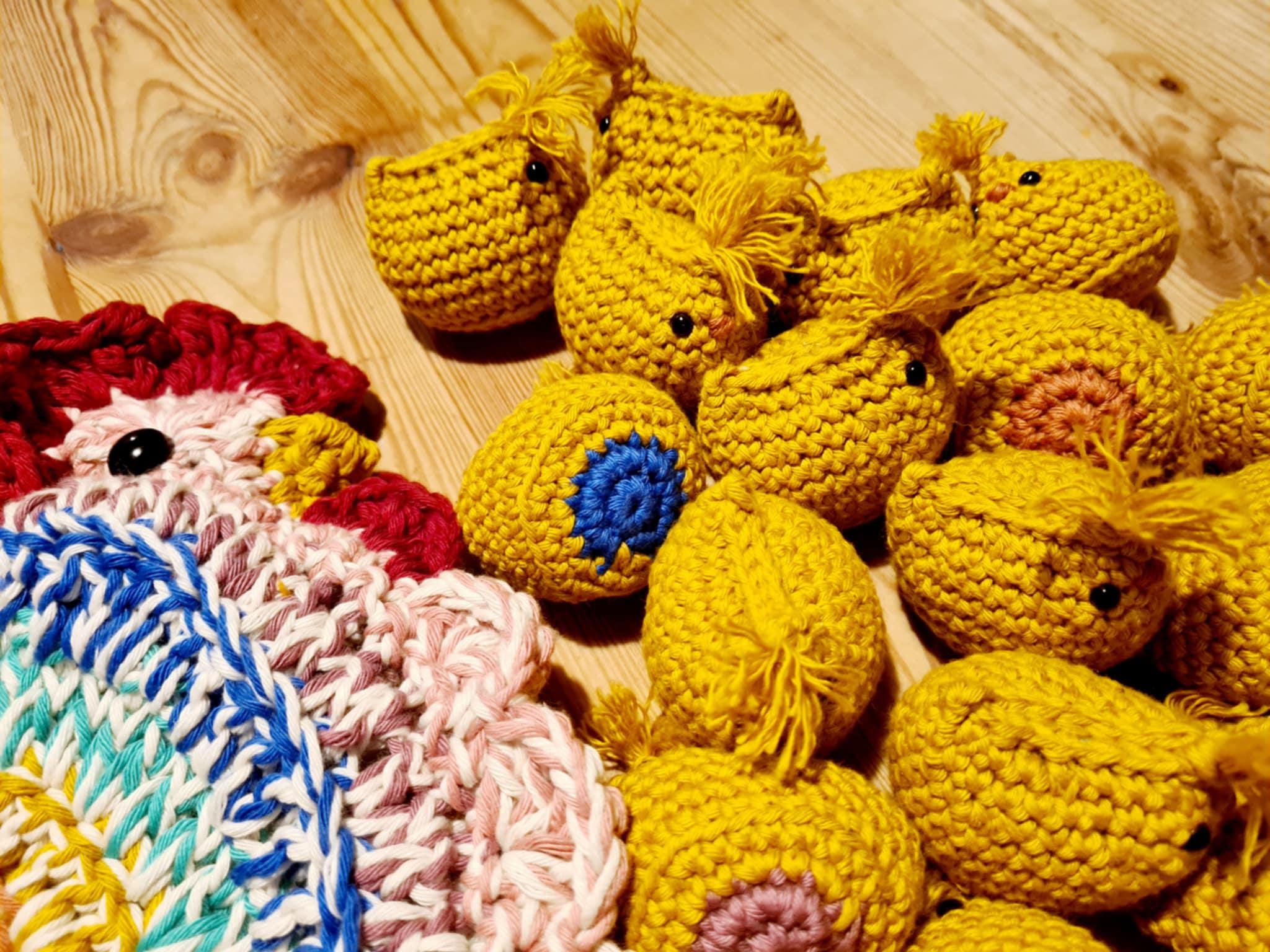 Crochet Pattern – Chicken Color Match Memory Game With Storage Bag ...