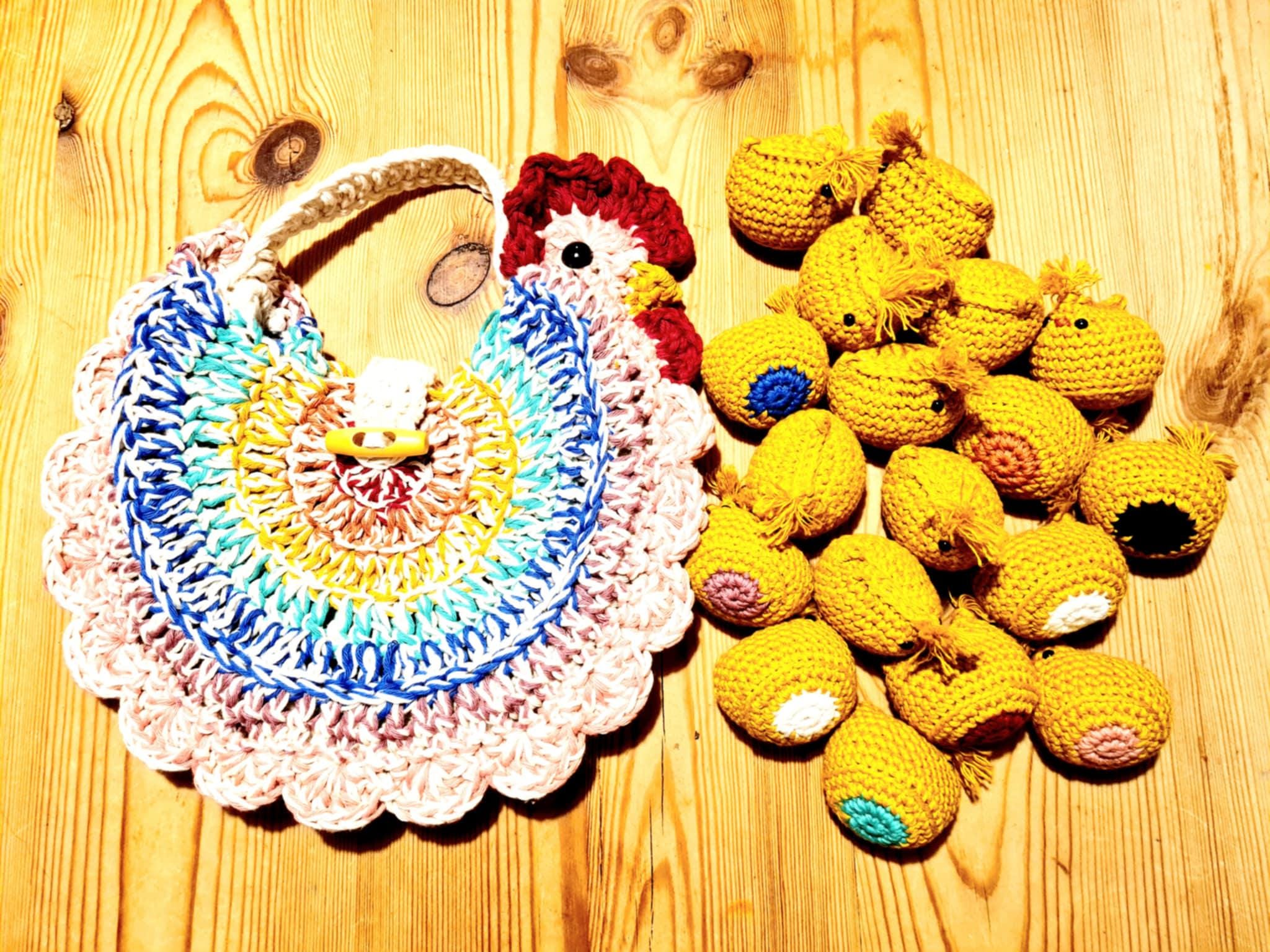 Crochet Pattern – Chicken Color Match Memory Game With Storage Bag ...