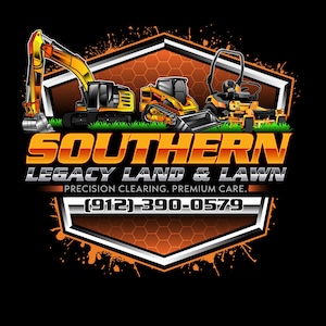 Custom Heavy Equipment Logo Design: Excavator, Landscaping, Lawn Care