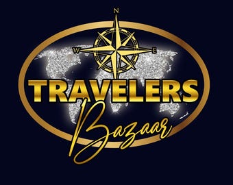Travel Agency Logo Design: Plane, Cruise Ship, Suitcase