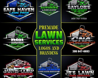 Custom Heavy Equipment Logo for Lawn Care Local Contractor - Ideal for Landscaping, Hardscaping, Land Management and Construction Services