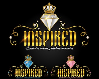 Custom Teal and Gold Logo Design: Small Business Branding