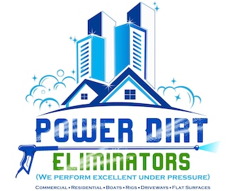 modern home cleaning businesses | Editable Power wash or pressure washing, Maid Logo Designs