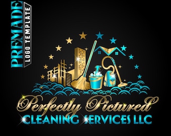 Custom Cleaning Service Logo Design: Unique Housekeeping Branding