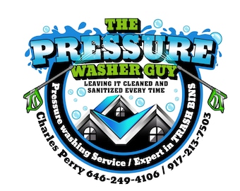 Pressure Washing Logo Design Template: Home Cleaning Branding (PNG, SVG, PDF)