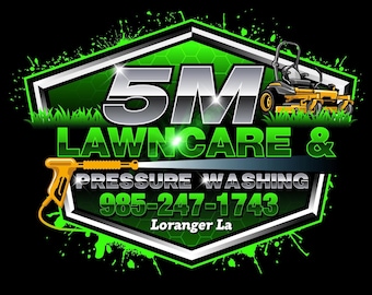 Logo Design for Lawn Care pressure washing- Snow Removal: Mowing, Edging, Trimming, Landscaping, Tree Services