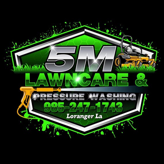 Custom Lawn Care Business Logo Design & Pressure washing: Professional Brand Identity