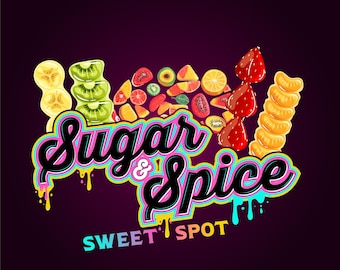 Candied Fruit Logo Design: Sweet Shop Branding
