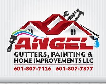 Custom House Painting Logo, Home Decorator Logo Set
