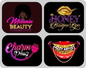 Custom Business Logo Design: Makeup Artist, Hair Salon, Lash Extensions