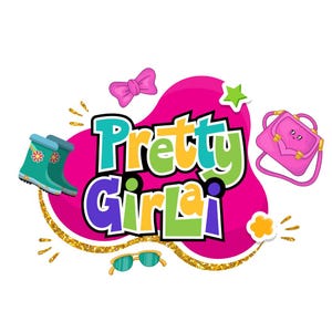 Logotipo de ropa para niños - Logotipo de tienda de ropa para niños - Niños y niñas