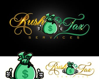 Logotipo de empresa fiscal: Diseño de logotipo financiero personalizado, plantilla de Canva
