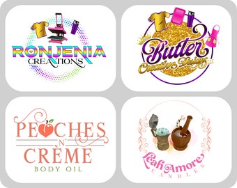 Custom Photography Logo Design: Premade Camera Branding Set