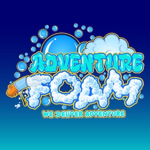 Custom Bounce House Rental Logo: Foam Party Design
