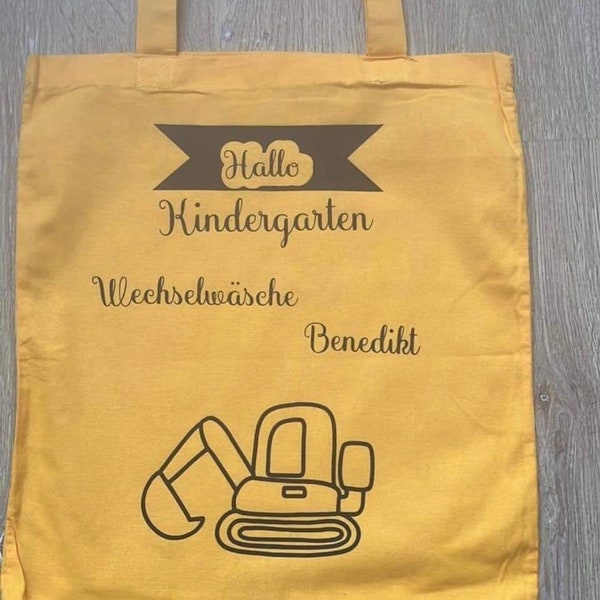 Baumwolltasche Wechselwäsche Kindergarten  Schultasche Einkaufstasche