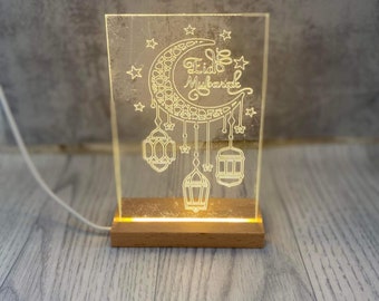 DIY EID Mubarak Acryplatte  Plexiglas ,Ramadan Geschenk Geschenkidee Belohnung Fasten Deko Dekoration Errinnerung