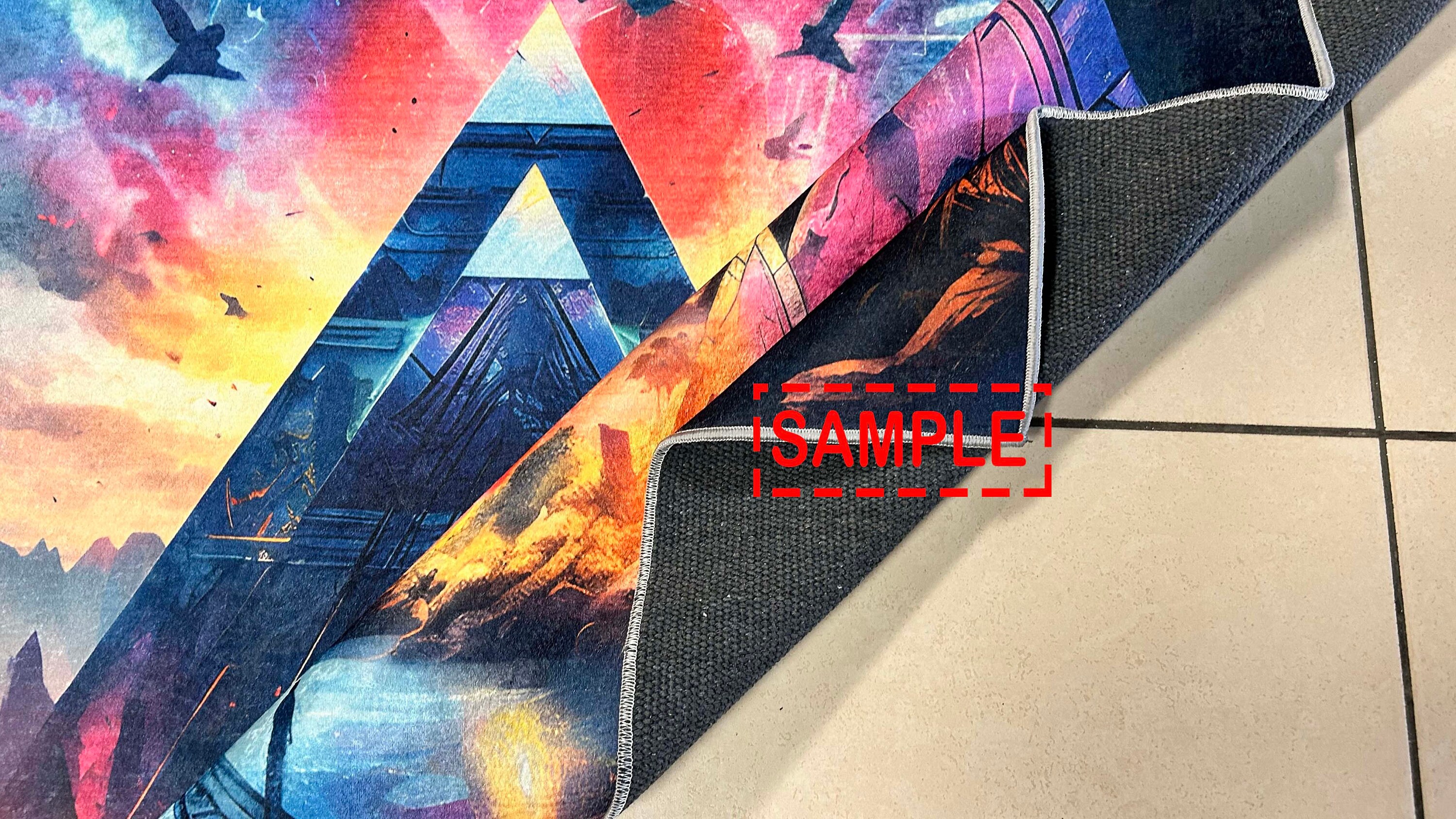 Neon Rug, Rug of City Lights, Rug of Night Skies,rug of Bridge Lights