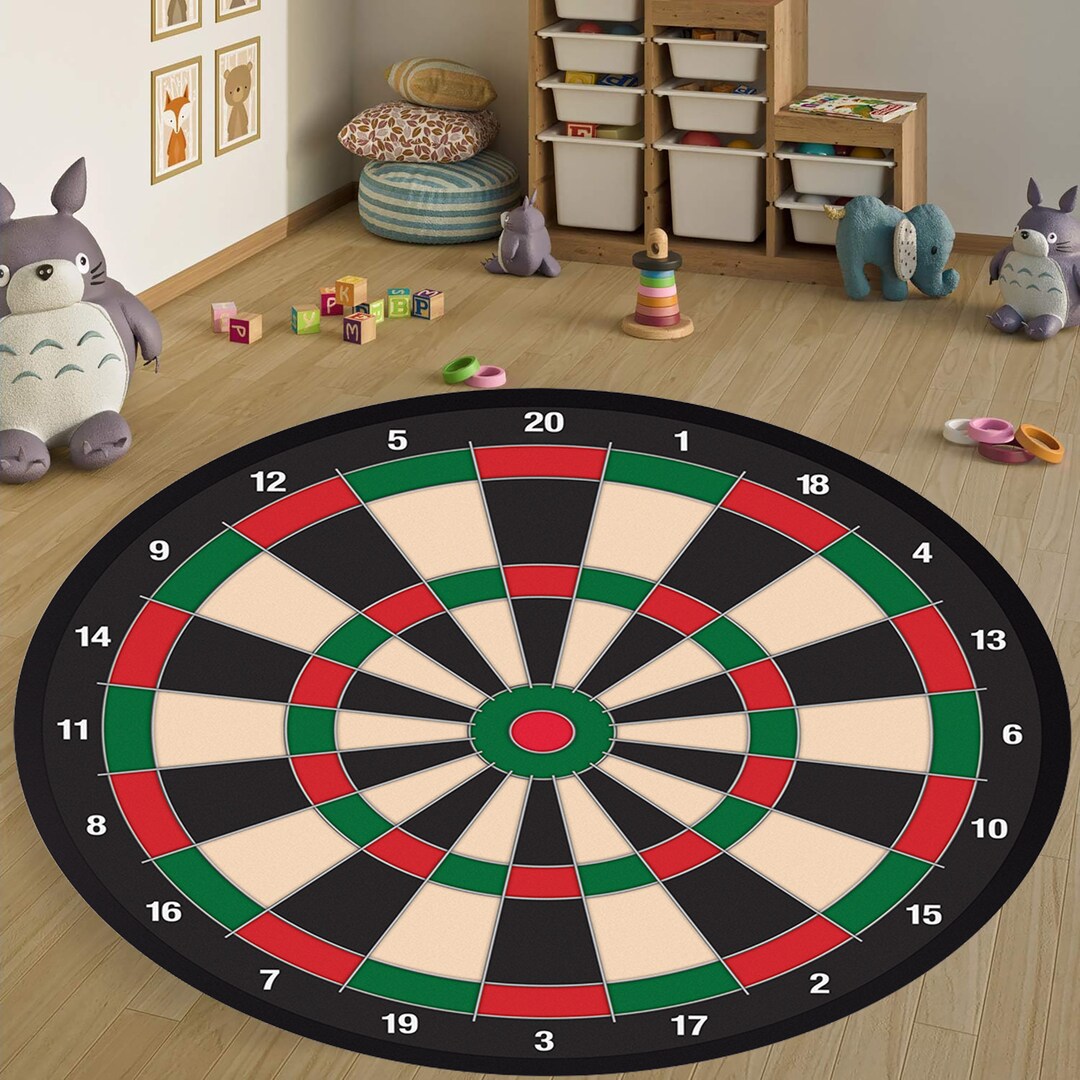 Dart Rug Dart Board Rug Rug of Games for House Party Rug Etsy