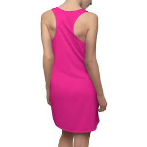 Robe femme rose à dos nageur