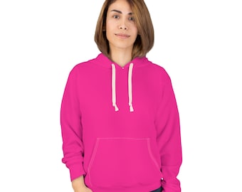 Różowa bluza z kapturem unisex