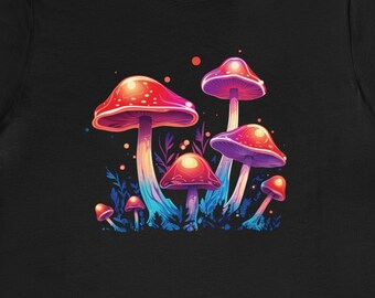 Funky Fungi: Vibrant Graphic Tee featuring Magic Mushrooms