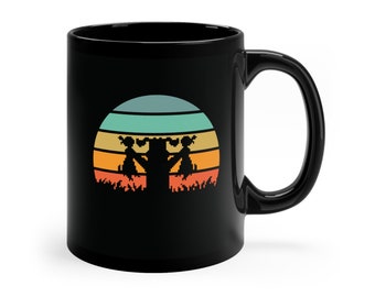 Retro Duck Hunt Mug Nostalgic Sunset Design Perfect Gift for Game Lovers Coffee Mug for 80s/ 90s Video Game Lovers Ideal Present for Gamers