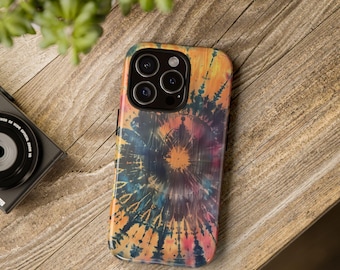 Vibrant Tie Dye iPhone Case 01 - Available for iPhone, Samsung, and Google - Glossy or Matte Finish