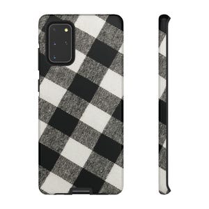 Buffalo Check Plaid Phone Case - Black And White - iPhone And Android - Gloss/Matte Finish - Durable, Stylish Protective Cover image 7