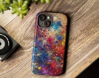Paint Splatter Phone Case - iPhone and Android - Trendy, Durable Cover - Stylish Abstract, Protective Case