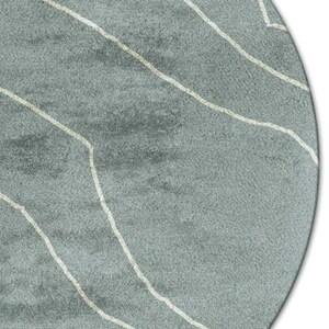 Hand Tufted Circle Shaped Woolen Carpet, Handmade Carpet, Wool Area Rug ...