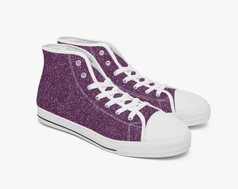 Purple and lilac sneaker, Magenta footwear, White dots maroon converse, Trendy Women's shoes, Stylish trainers, Urban plimsolls.