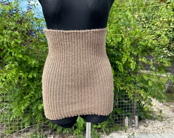 Tour de cou et cache-dos faits main en laine d'alpaga Ceinture