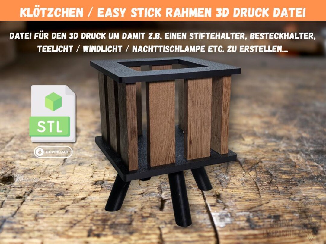 DIY-Teelichthalter aus Holz mit austauschbaren Motiven