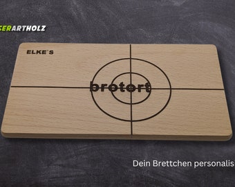 Frühstücksbrett Schneidebrett Namensgravur Holzbrett personalisiertes Geschenk für Tatort / Krimi  Fans