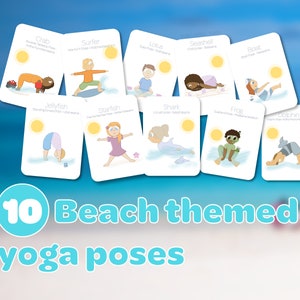 Kids Yoga Flashcards 3-8 Years – Summer 2025 Mindfulness Activity Cards