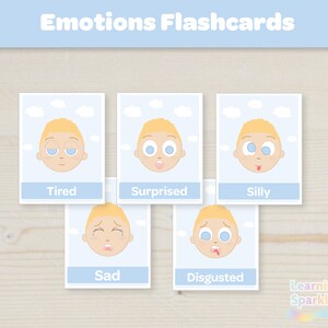 Emotions Printable Activity Boy Version, Feelings Chart Printable ...