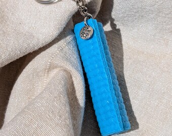 Yoga Mat Keychain - Mini Yoga Mat Charm for Yogis, Fitness Gift, Gym Bag Accessory