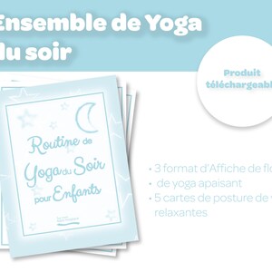 Postures de yoga pour enfants, Ensemble  de Yoga pour Enfants, Activité Calme pour Enfants