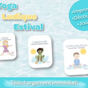 Tarjetas de yoga para niños de 3 a 8 años: actividad de mindfulness (verano 2025)