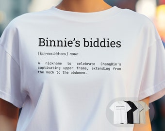 ChangBin T-shirt Unisex Kpop Gift for Stray Kids Fans Gift for Kpop fans Binnie's Biddies Shirt Funny Stray Kids Shirt for Stay