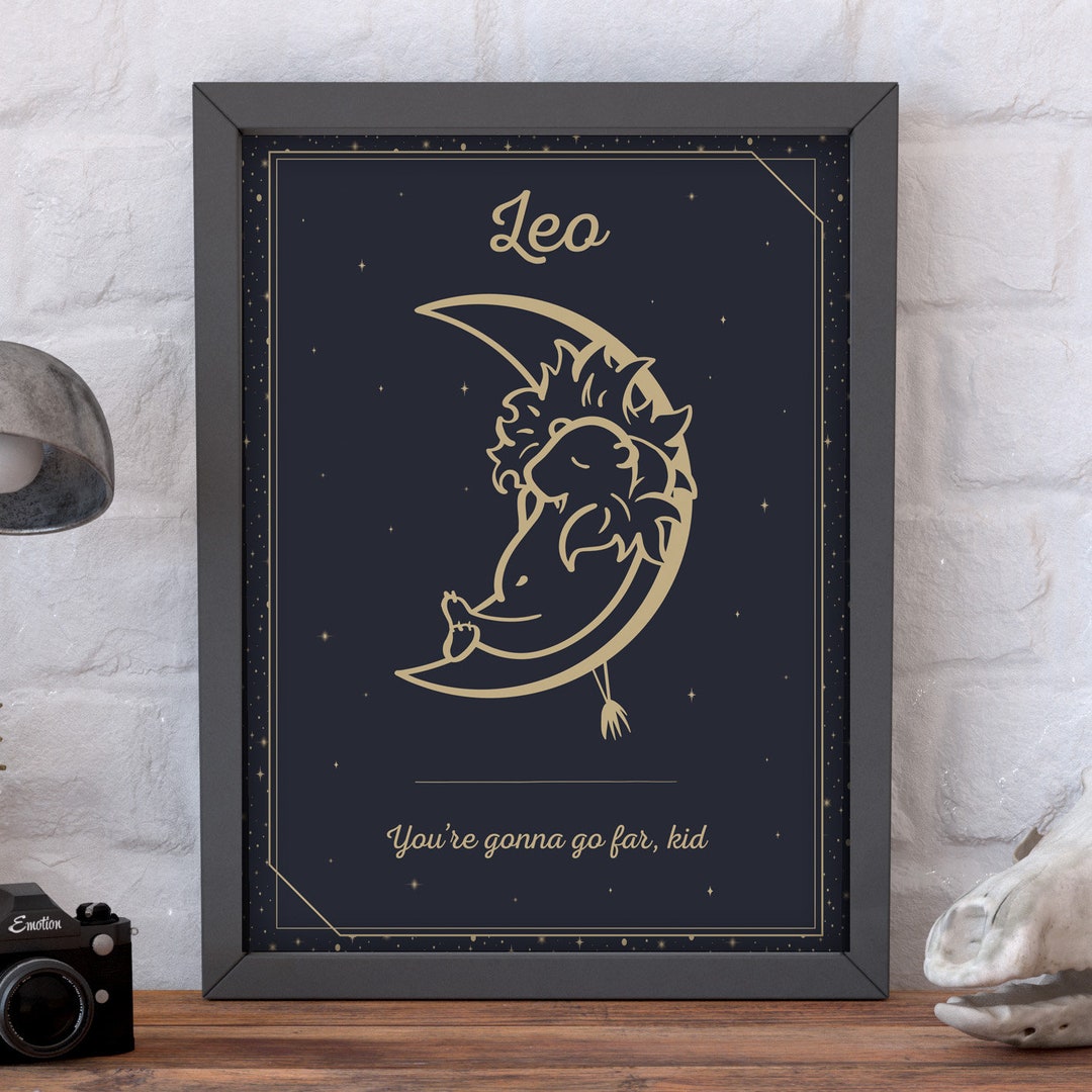 DOWNLOAD Leo Printable Poster Custom Zodiac Print Leo Wall - Etsy