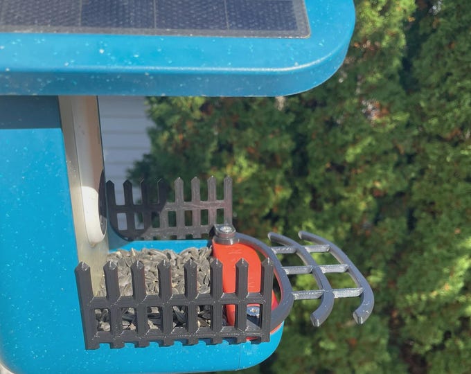 Triple Perch + Fence Set | Compatible with Bird Buddy Smart Bird Feeder | 3D Printed